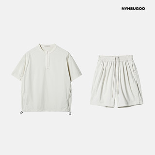 Nanyi summer new deconstructed splicing design short-sleeved top shorts 3700 casual suit