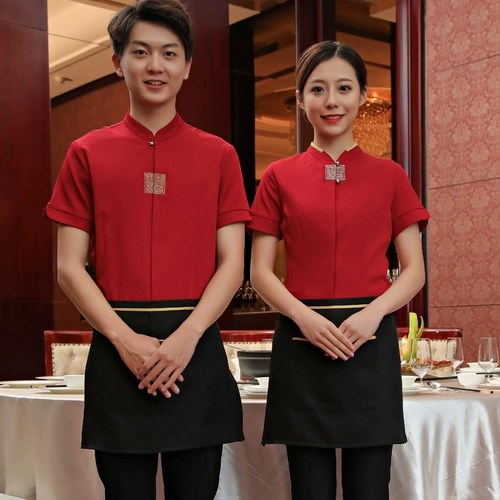 Летняя одежда для работы, короткий рукав, китайский стиль