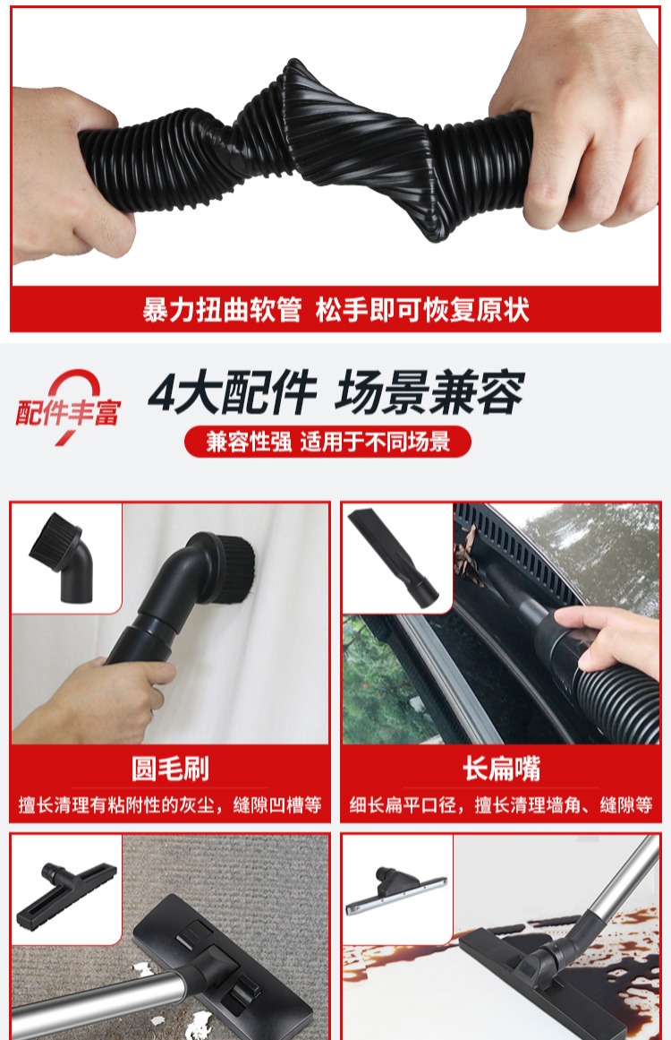 robot medion Máy hút bụi thùng hộ gia đình Jieba BF500 nhỏ ướt và khô sử dụng kép máy hút bụi công suất cao mạnh mẽ 15 lít - Máy hút bụi máy lau nhà hơi nước karcher