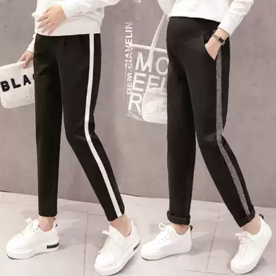 Pregnant women sports pants spring and autumn fashion tide mother wear pants autumn casual pants autumn pants