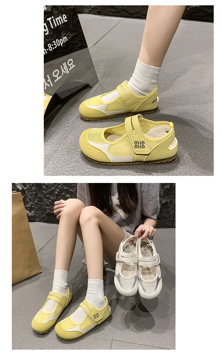 Girls' Sandals 2026 Autumn New Style Children's Closed-Toe Hollow Mesh Shoes for Older Kids, Breathable and Beautiful — 11