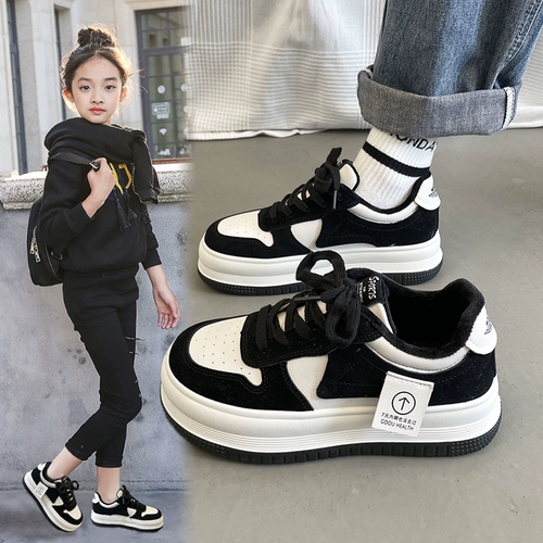 Демисезонная детская спортивная обувь, кроссовки, флисовые туфли, коллекция 2023, подходит для подростков