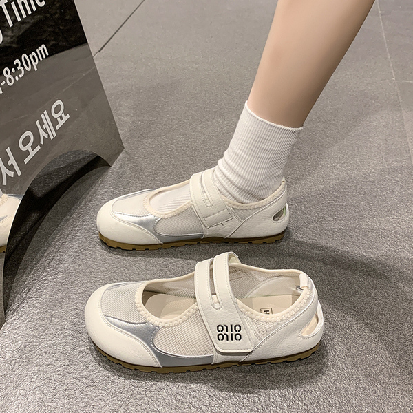 Girls' Sandals 2026 Autumn New Style Children's Closed-Toe Hollow Mesh Shoes for Older Kids, Breathable and Beautiful — 3