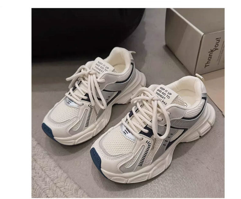 女童鞋子2026秋季新款中大童老爹鞋高颜值儿童运动鞋女孩网面透气 — 25