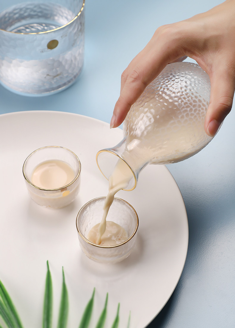 大英博物馆 葛饰北斋系列 耐热金边玻璃温酒器杯套装 1壶5杯 凑单折后￥237包邮