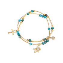(Same style in the Egyptian exhibition) British Museum turquoise bracelet as a teacher’s birthday gift for best friend