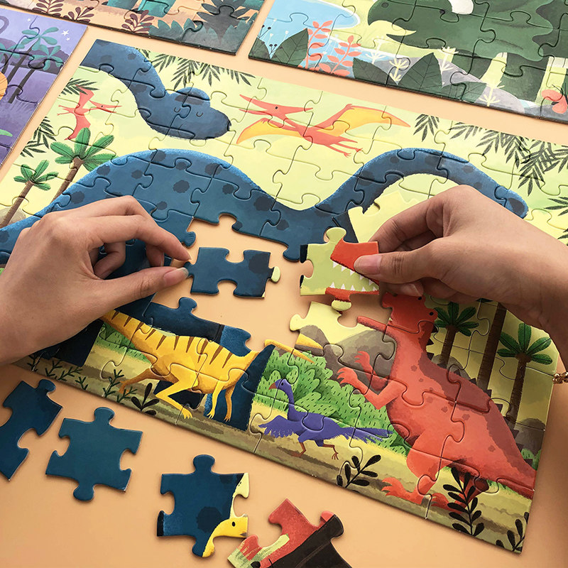 Children's puzzle advanced puzzle 2-3-6 years old children intellectual flat puzzle boys and girls early teaching toys