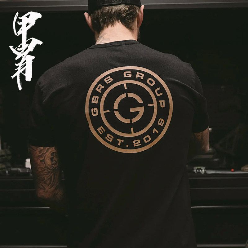 Summer New products Private security Topics GBRS target hearts printed round collar short sleeves T-shirts fascination short sleeves-Taobao