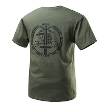 Armor Summer New products Germany GSG9 Mark Short Sleeve Outdoor Pure Cotton Tactical Short Sleeve T-shirt Male fan T-shirt