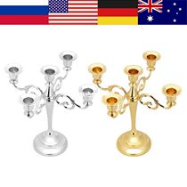 5 Arms Cylinder Ball Crystal Candle Holders for Party Weddin