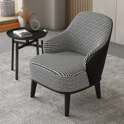 Современный диван для отдыха для спальни, дизайнерская ткань из натурального дерева, простой и элегантный дизайн, популярно в интернете