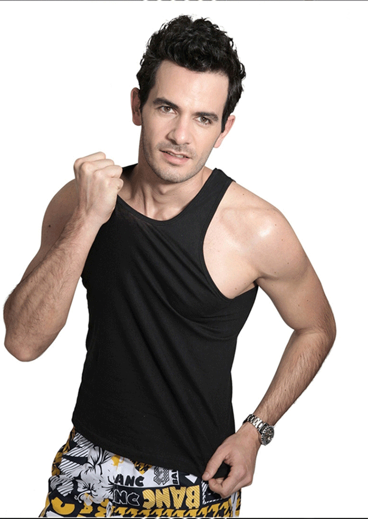 Nam cực nam cotton vest người đàn ông trung niên cotton lỏng thoáng khí mồ hôi vest ông già áo sơ mi mùa hè ao ba lo
