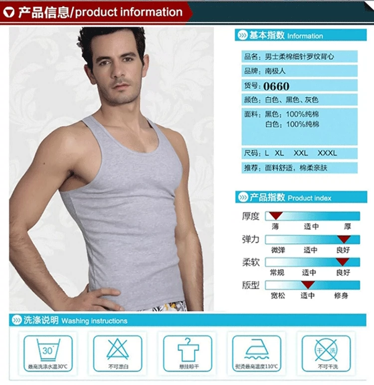 Nam cực nam cotton vest người đàn ông trung niên cotton lỏng thoáng khí mồ hôi vest ông già áo sơ mi mùa hè ao ba lo nam