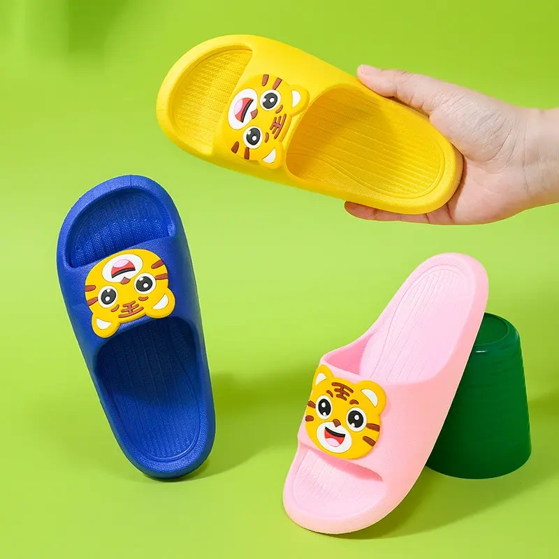 2023 New Model Indoor Non-Slip Baby Slippers, Little Tiger Slippers, Summer Children's Slippers