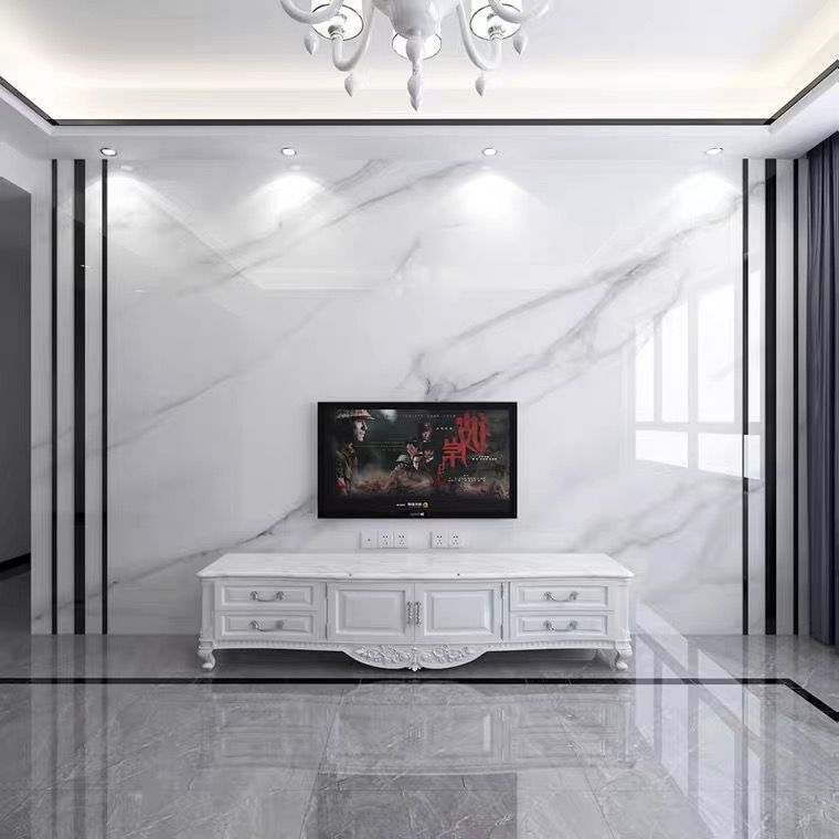 Bamboo And Wood Fiber Integrated Wall Panel 3d Tv Background Wall Modern Light Luxury Living Room Bedroom Marble Decorative Wall Panel