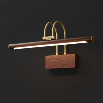 American retro bathroom cabinet simple toilet mirror lamp medieval bathroom mirror cabinet photography special wood grain mirror front wall lamp