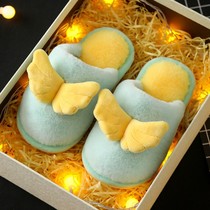 Children Cotton Slippers Cartoon Cotton Shoes Autumn winter Package heel parent-child cute indoor home male and female baby boy 1-3 years 2