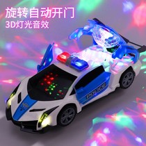 Electric dance deformation rotating universal police car boy toy trembles with children children girl car