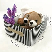 Storage Box 2 years old book fragrance IKEA SX008 special thick toy card brush finishing box cloth cotton linen cotton linen