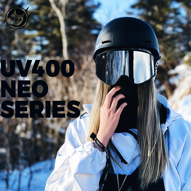 Proudcat Cylinders Ski Glasses Windproof Anti-Fog Goggles For Men And Women Snowglasses Ski Equipment Myopia Detachable