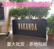 Outdoor wrought iron flower box outdoor planting box Flower Pool flower bed square Sales Department outdoor combination flower box