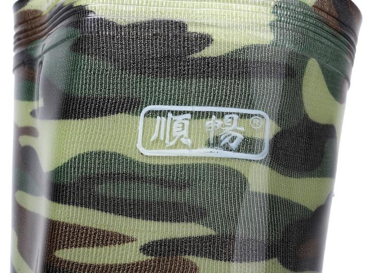 Giày đi mưa nam trong ống cao ngụy trang đi mưa chống trượt dày chống trơn trượt gót mùa đông cộng với giày nhung cotton dành cho người lớn ủng cao cổ