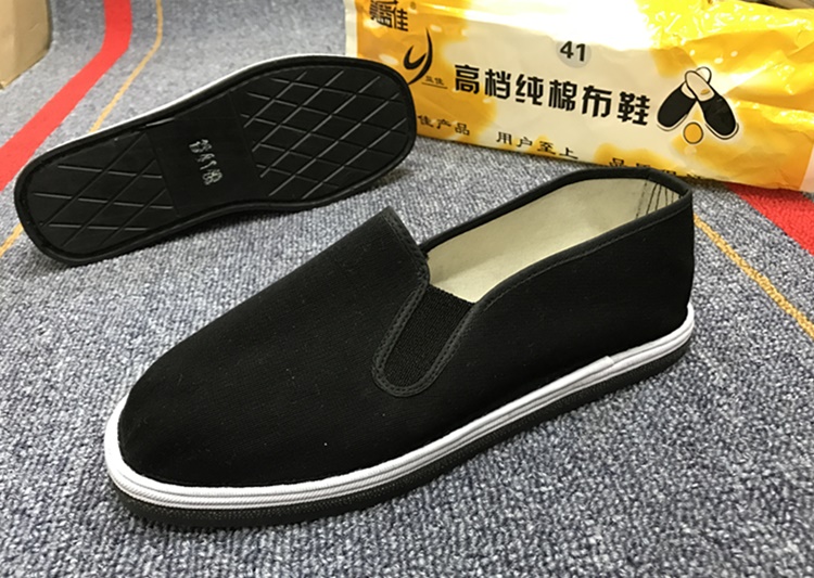 Giày đế bằng bằng vải giày nam chống dày lớp dày chống trượt thoáng khí một bàn đạp giày mùa hè thấp để giúp phẳng mềm giày sneaker nike