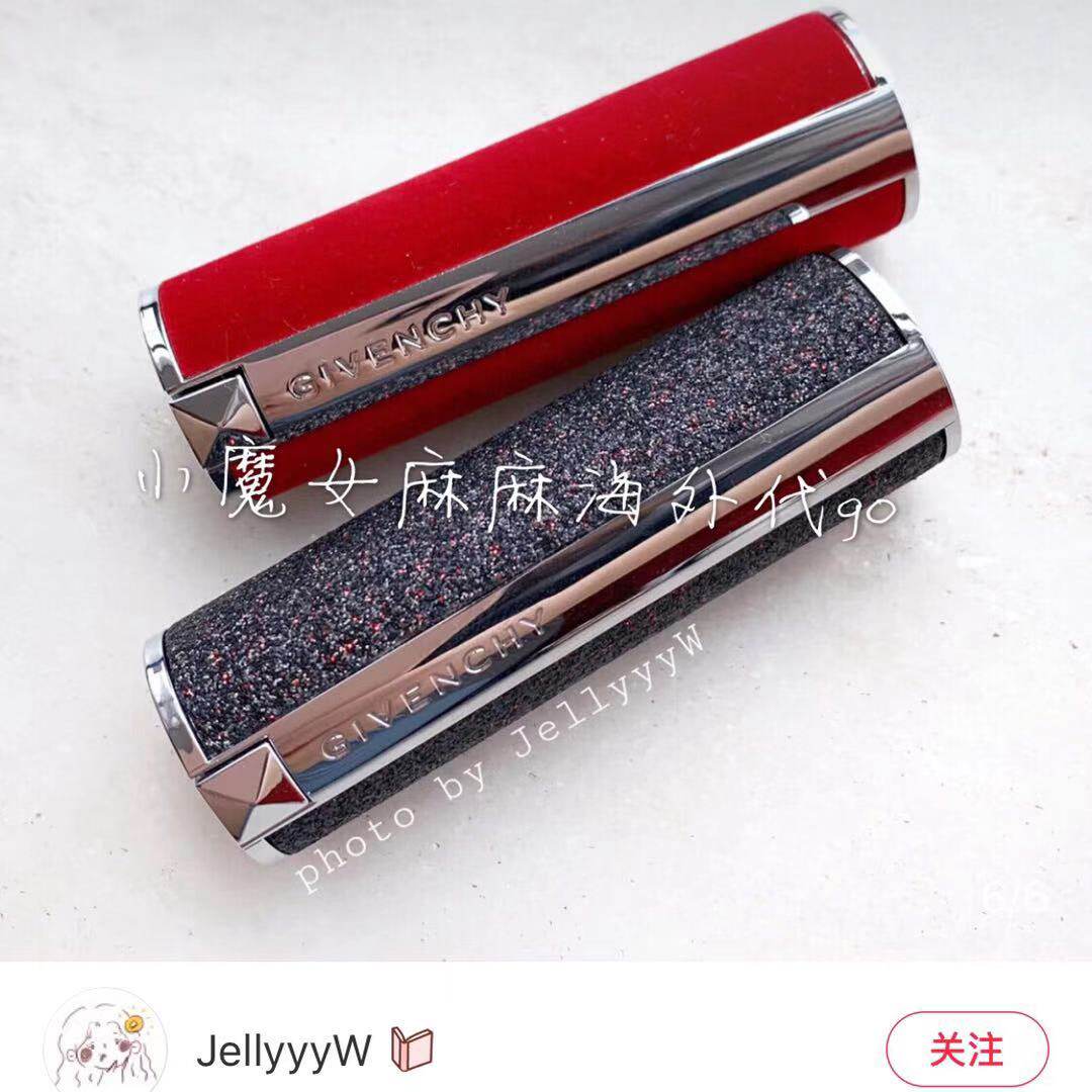 Givenchy GIVENCHY2019 new red velvet 37 lipstick with red-sand brick red star drill N02 lip balm red