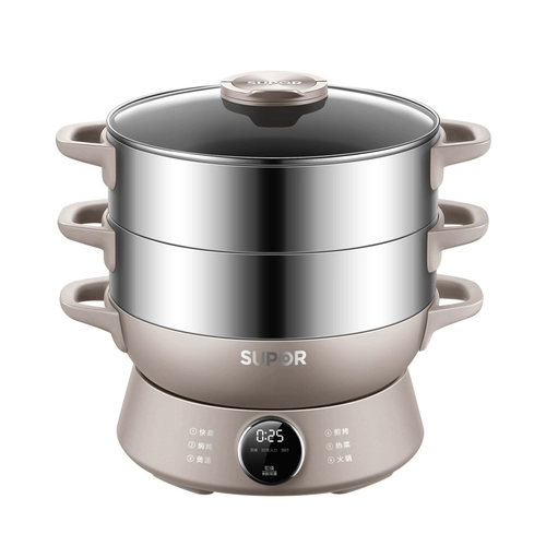 Supor Electric Steamer Home -Function Three -Layer Light -Capacity Stewed Integrated Plate Plotsing Небольшой пароход