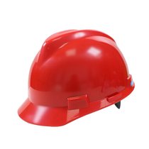 Huaxin ABS safety helmet Little King Kong V-shaped safety helmet one-finger key construction site safety helmet red