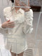 Ldtj Original [Laf Aesthetics] Autumn New Handmade Sequin High-End French Style Chic Long-Sleeve Shirt