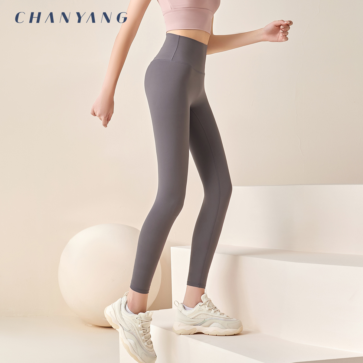 High Waist Yoga Pants Woman Skin-to-hip 90% Sports Pants Yoga Suit Summer Spring Summer Fitness Running Sports Long Pants