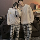 Мужская демисезонная флисовая коралловая бархатная зимняя фланелевая пижама для влюбленных, 2021 года