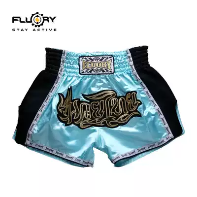FLUORY Fire Base 2018 New Muay Thai Shorts Men and Women Mesh Breathing Sanda Boxing Shorts