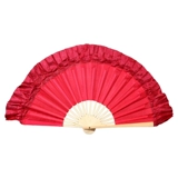 Фан -танец вентилятор двойной, насыщенный Rongchang Real Silk Children's Special Fan 8 -Inch маленький красный вентилятор Yunnan Flower Light Yangge Fan