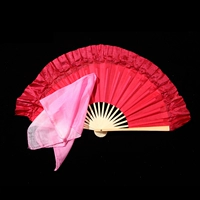 8 -инд (Дахонг) Ронгхан вентилятор с двойной правой рукой+шелковый градиент шелковый шарф