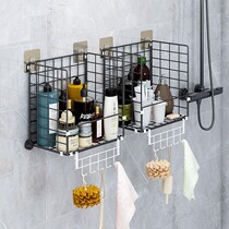 Toilet wall rack bathroom toilet washstand cosmetic wall-mounted punch-free wall-mounted storage shelf