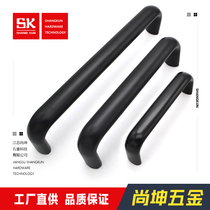 SK4-029-2B 3B 4B factory direct black aluminum alloy handle drawer cabinet handle oval handle