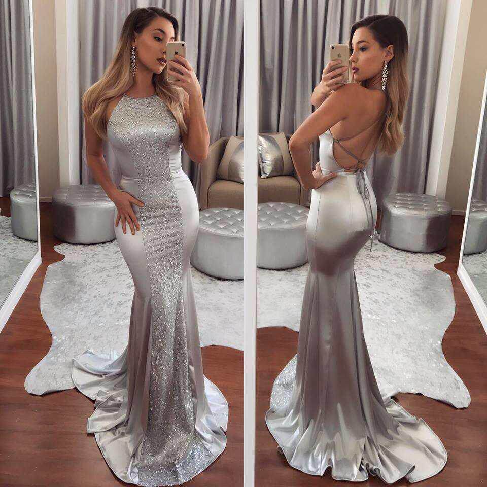 Ladies Bandage backless Women Gown Long Dresses Party dress