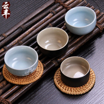 Yunfeng Tea Cup Tea cup Coarse ceramic master cup Tea cup Small tea cup open piece glaze Puer Tea cup