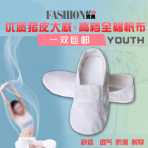 Adult Gymnastics Shoes Softbottom Canvas White Black Men And Women Children Dance Shoes Ballet Shoes Dancing Shoes Practice Shoes