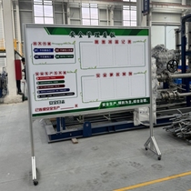 Excellent whiteboard custom workshop management signage industrial aluminum alloy mobile bracket indoor publicity column single magnetic whiteboard company production plan display board 5S production management large bracket whiteboard