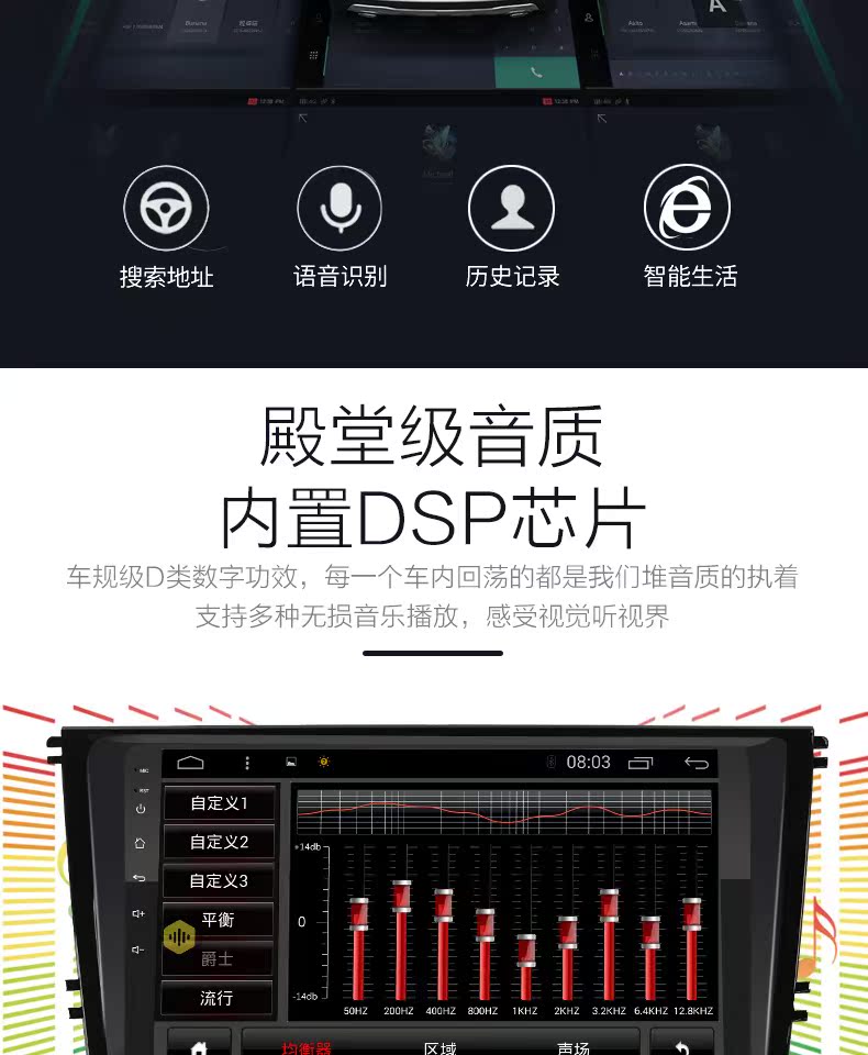 Xe thí điểm nguyên bản xe phong cách 18 triệu hoàng đế 18 new King New Energy EC450 điều hướng màn hình lớn máy đặc biệt - GPS Navigator và các bộ phận giá định vị xe ô tô