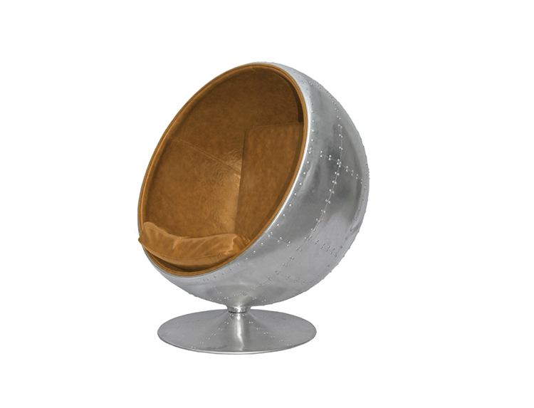Thủ công mỹ nghệ gió công nghiệp thiết kế nội thất spitfire bóng ghế / không gian nhôm bóng ghế ghế sofa nhỏ
