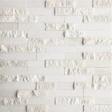 Рисовая белая мраморная мозаичная наклейка натуральный камень натуральный камень белый песок