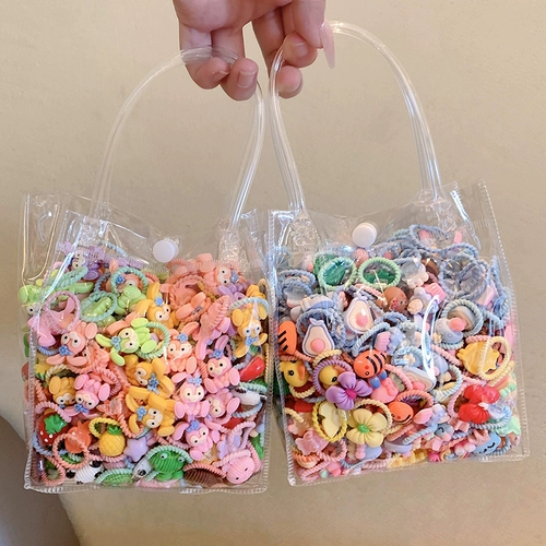 Маленькая детская безвредная эластичная резинка для волос, аксессуар для волос, не повреждает волосы