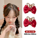 Милая трехмерная детская заколка для волос для принцессы с бантиком, аксессуар для волос, тиара, шпильки для волос