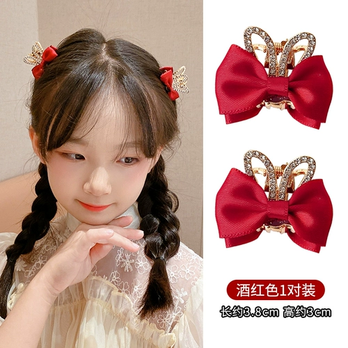 Милая трехмерная детская заколка для волос для принцессы с бантиком, аксессуар для волос, тиара, шпильки для волос