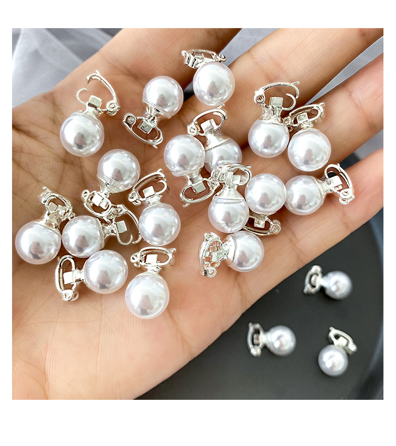 Simple Pearl Hairpin Children's Disc Hair Decoration Braided Hair Buckle Clip Headdress display picture 2