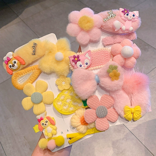 Демисезонная заколка для волос, челка, заколка-крабик, детский аксессуар для волос, милые шпильки для волос